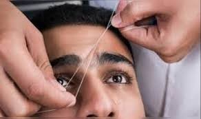 إزالة شعر الوجه ب الخيط
